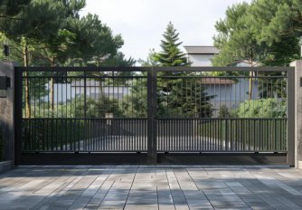 mini4 portail acier design contemporain sur mesure atelier ferronnier 